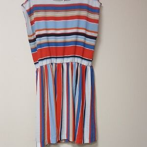 Brooks Brothers Striped Multicolor Dress